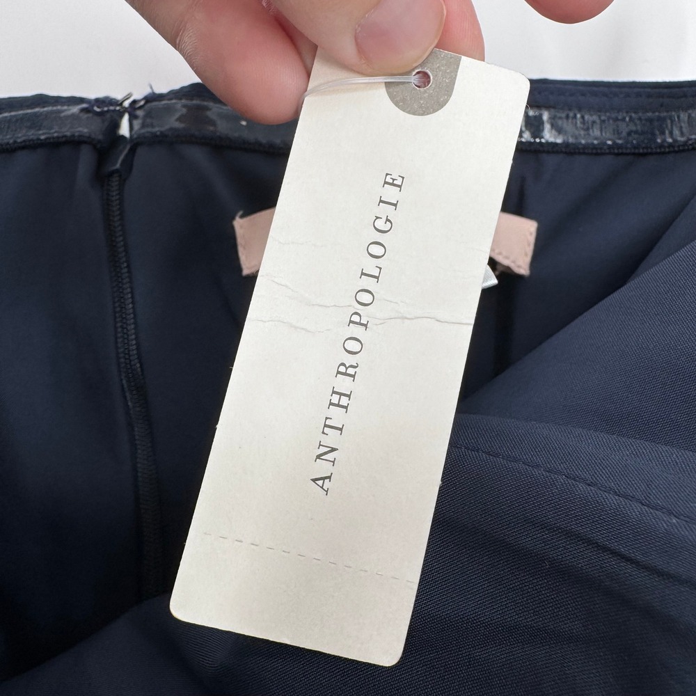 Anthropologie Hutch Bow Tie‎ Maxi Dress Womens 2 Navy Black Strapless Formal NWT - Picture 6 of 12